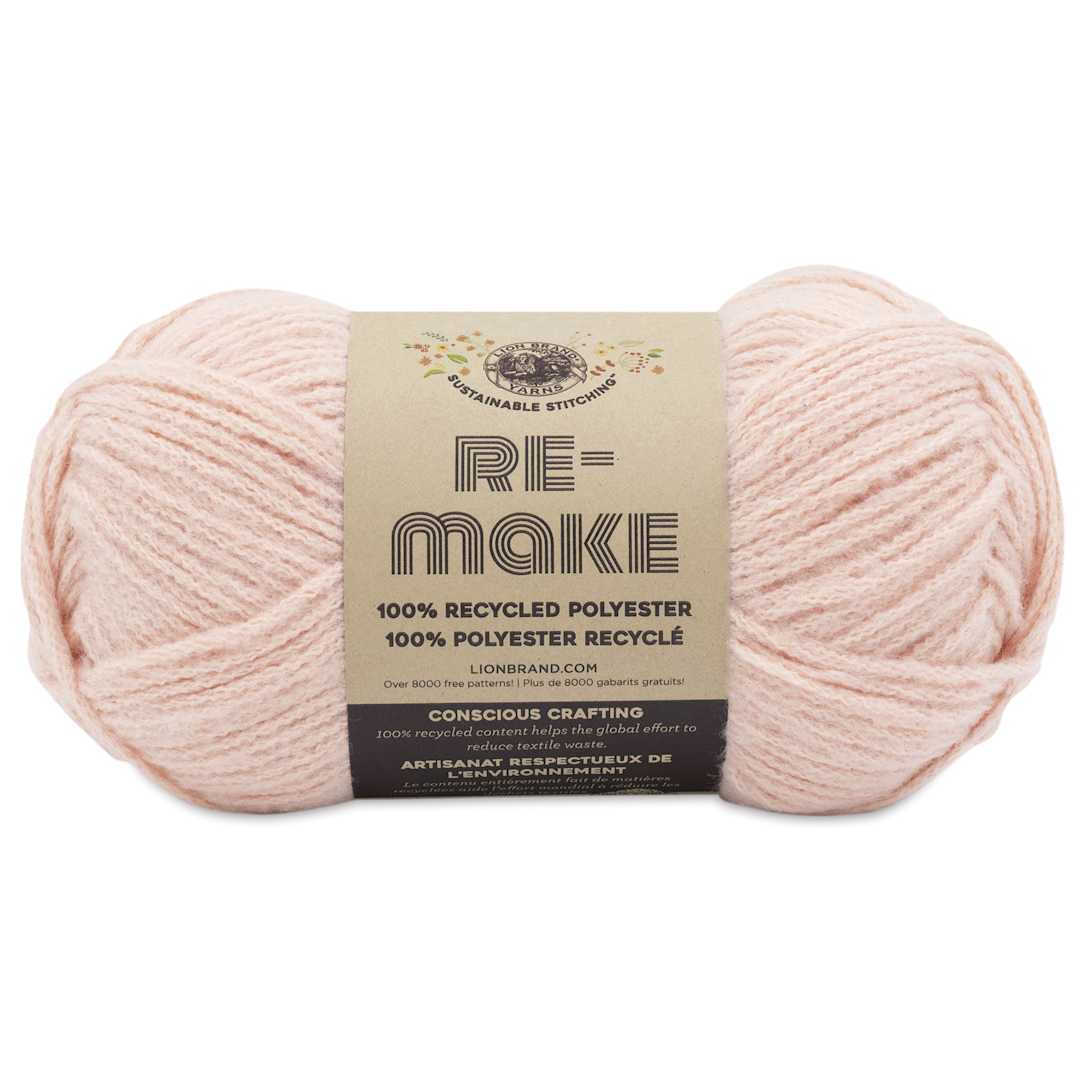 Open in modal - Lion Brand Yarn Re-Make Yarn - Pale Pink, 217 yds