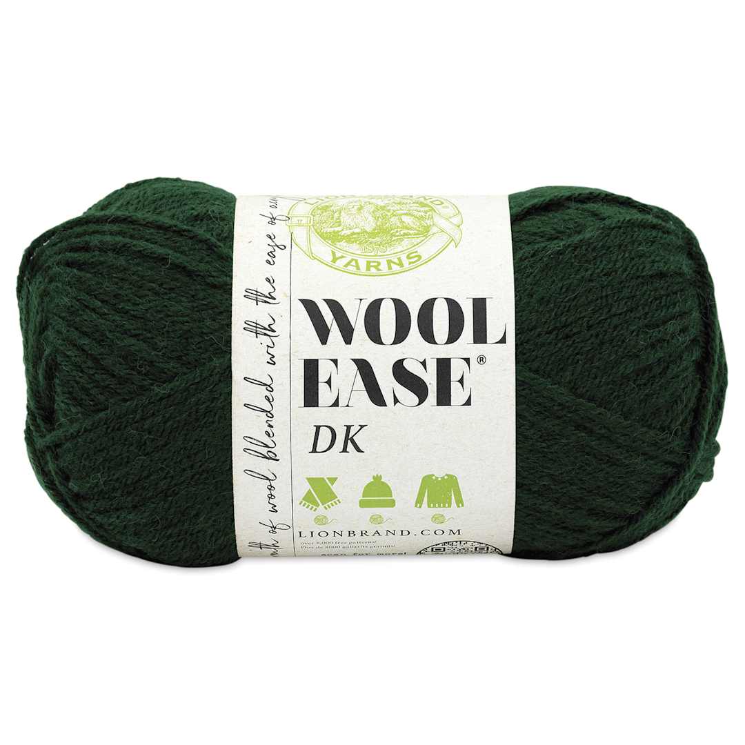 Open in modal - Lion Brand Yarn Wool-Ease DK Yarn - Forest Green, 232 yds