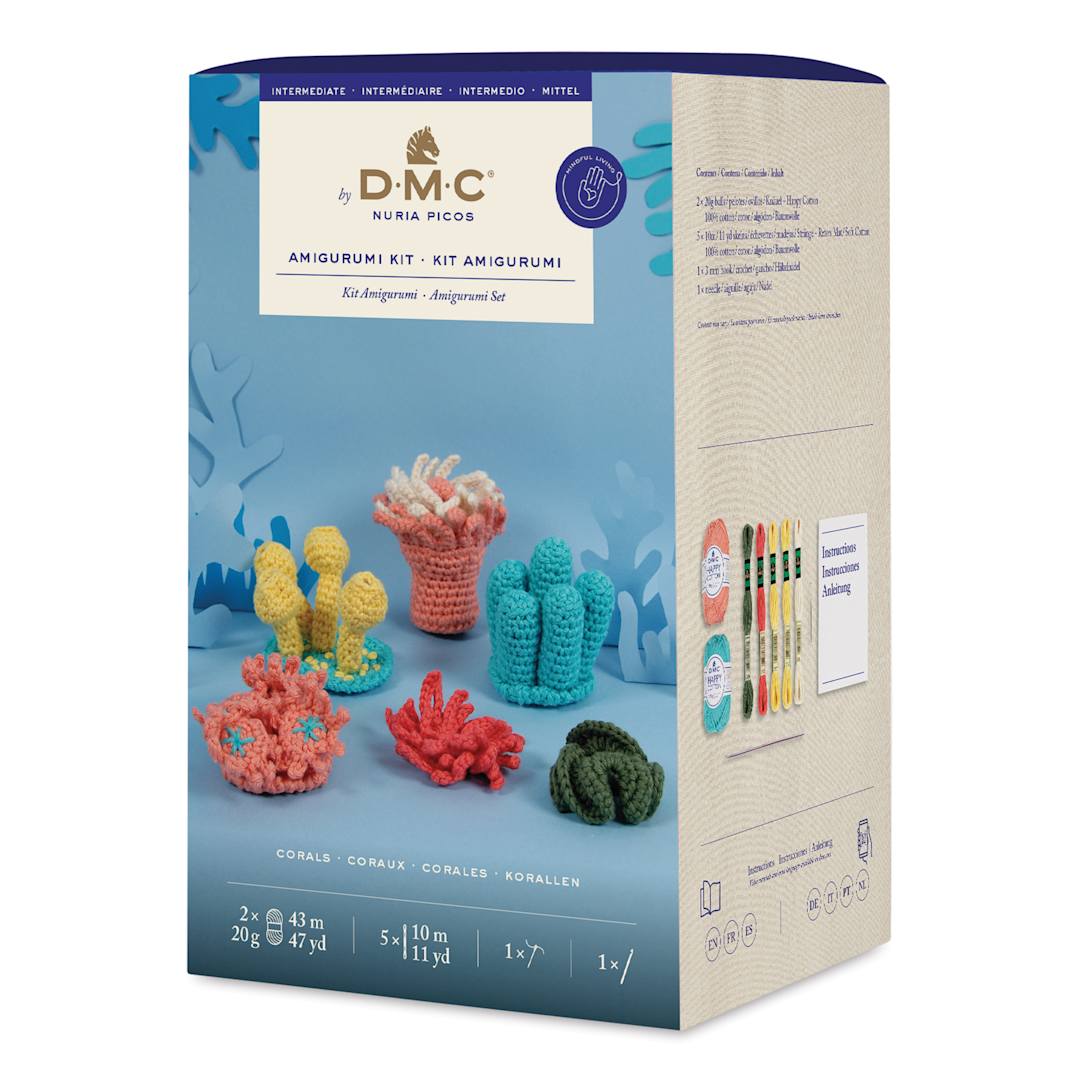 Open in modal - DMC Amigurumi Ocean Life Kit - Corals, packaging