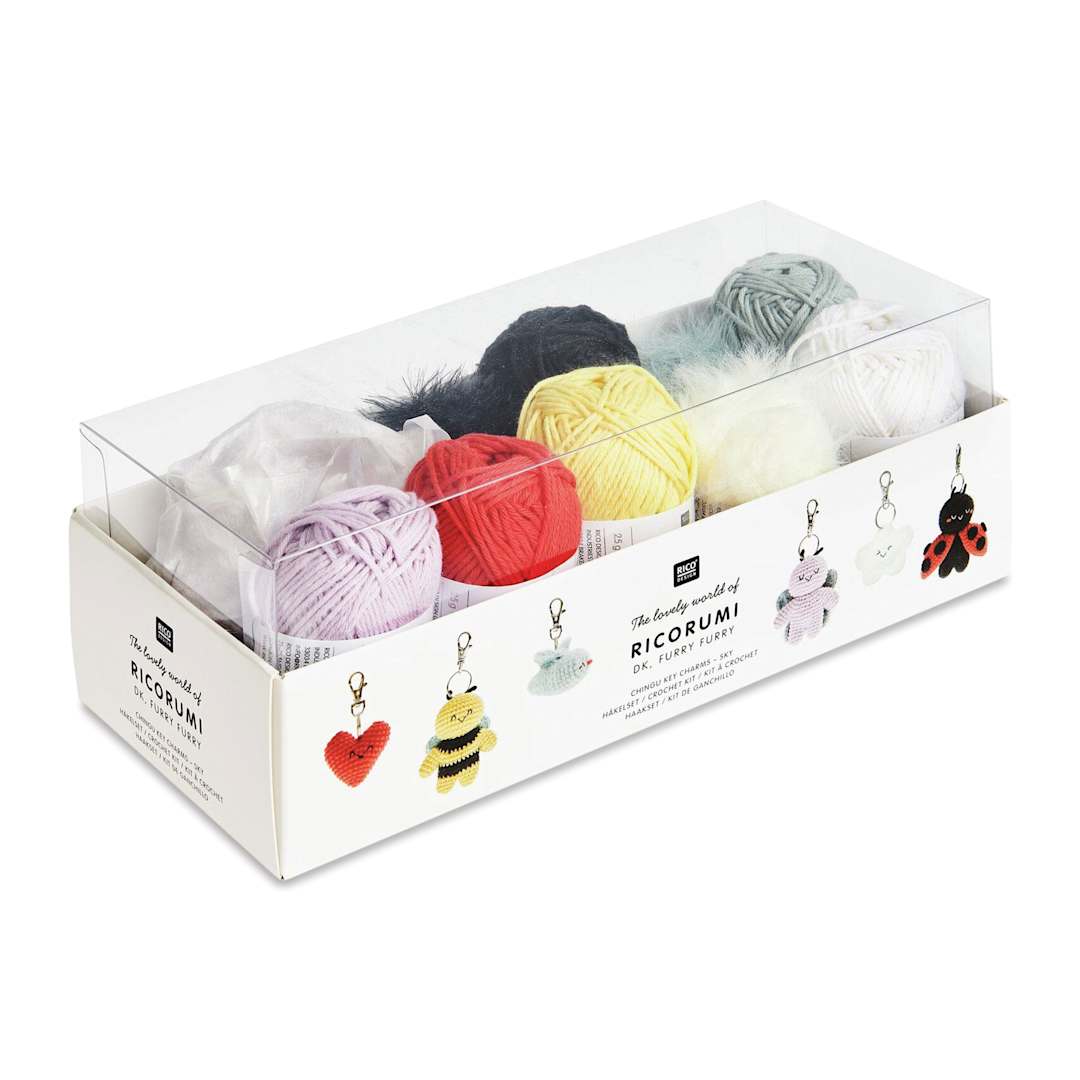Open in modal - Rico Design Ricorumi Crochet Keyring Kit - Sky packaging