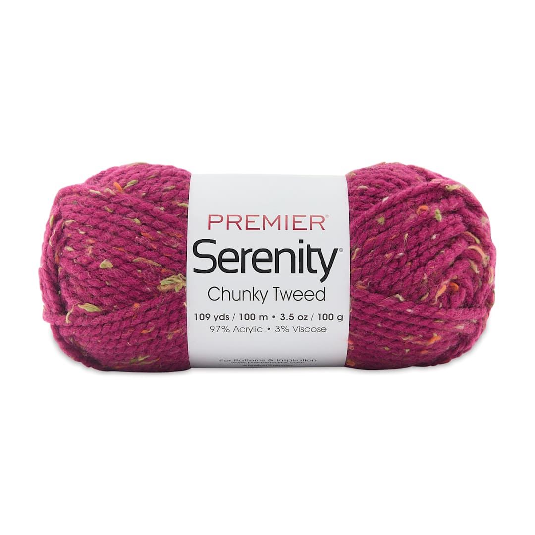 Open in modal - Premier Yarn Serenity Chunky Tweed Yarn - Mulberry