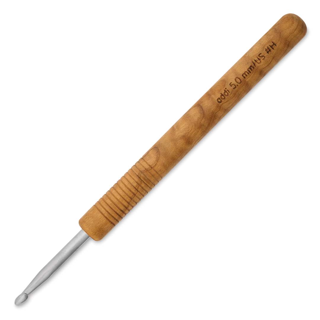 Open in modal - Skacel by Addi Olive Wood Crochet Hook - US H, 5.00 mm
