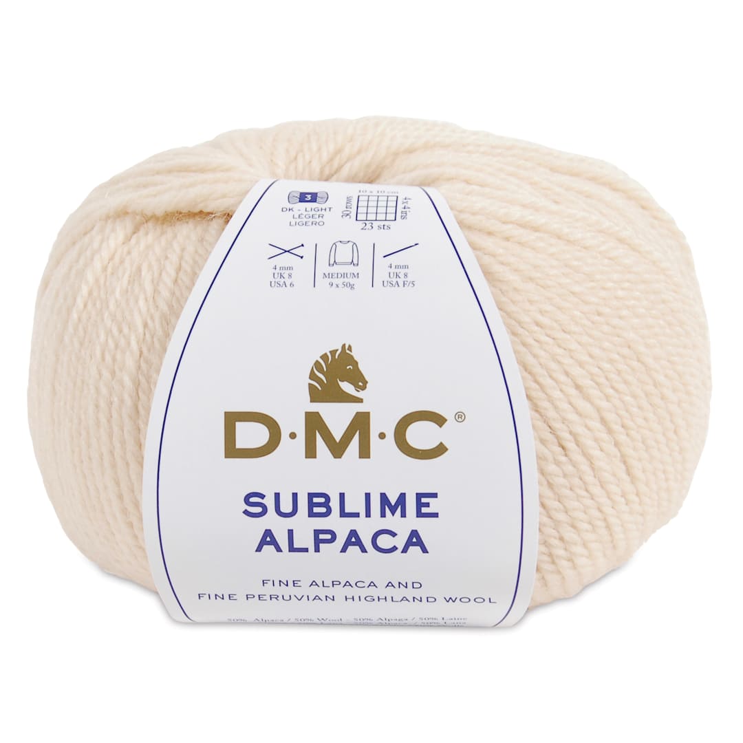 Open in modal - DMC Sublime Alpaca Yarn - 103 Cream, 126 yards