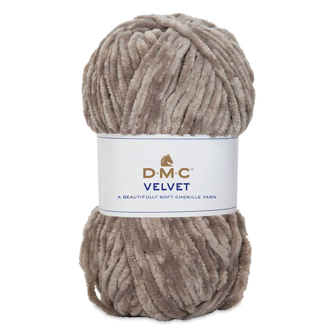 Open in modal - DMC Velvet Yarn - 01 Gray, 109 yards