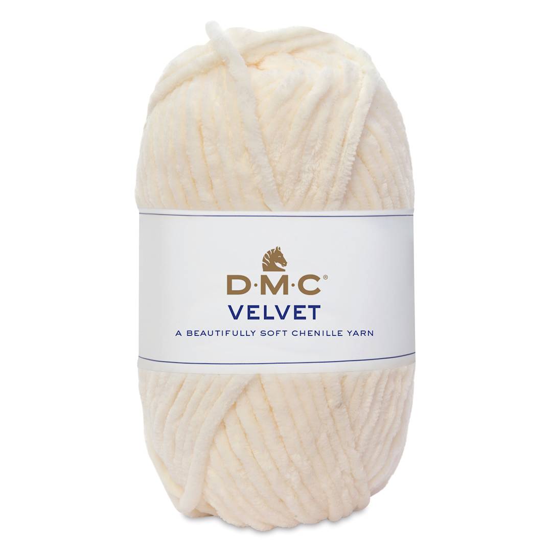 Open in modal - DMC Velvet Yarn - 04 White, 109 yards