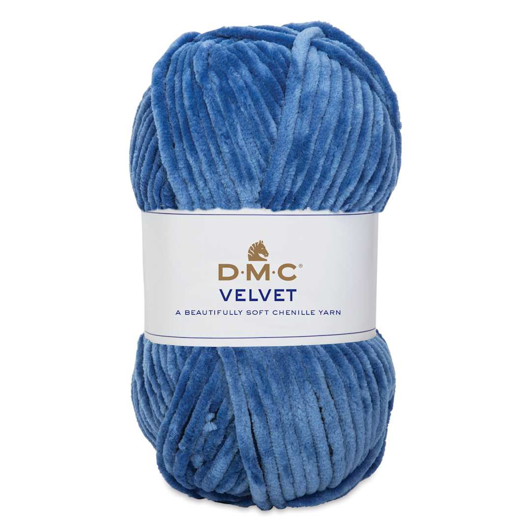 Open in modal - DMC Velvet Yarn - 08 Blue, 109 yards