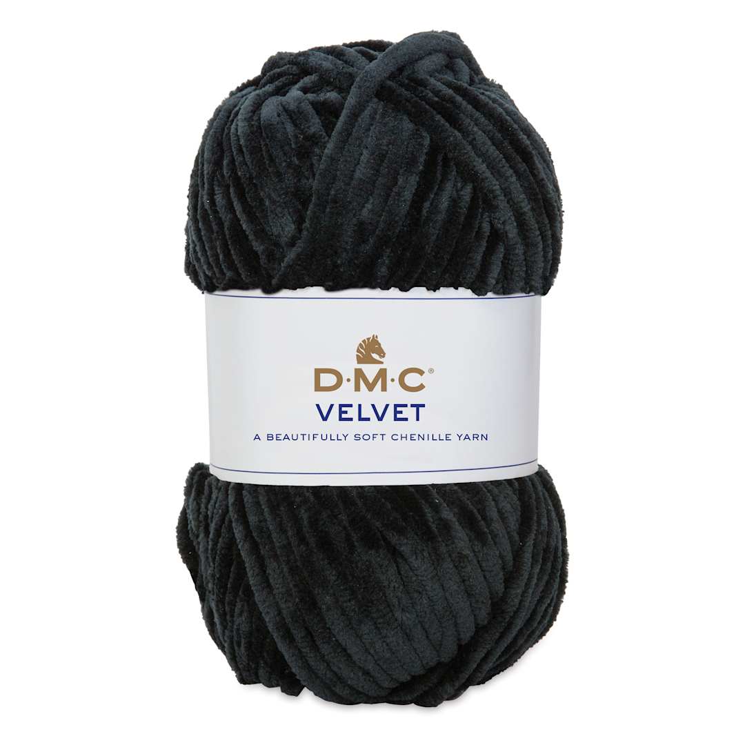 Open in modal - DMC Velvet Yarn - 10 Black, 109 yards