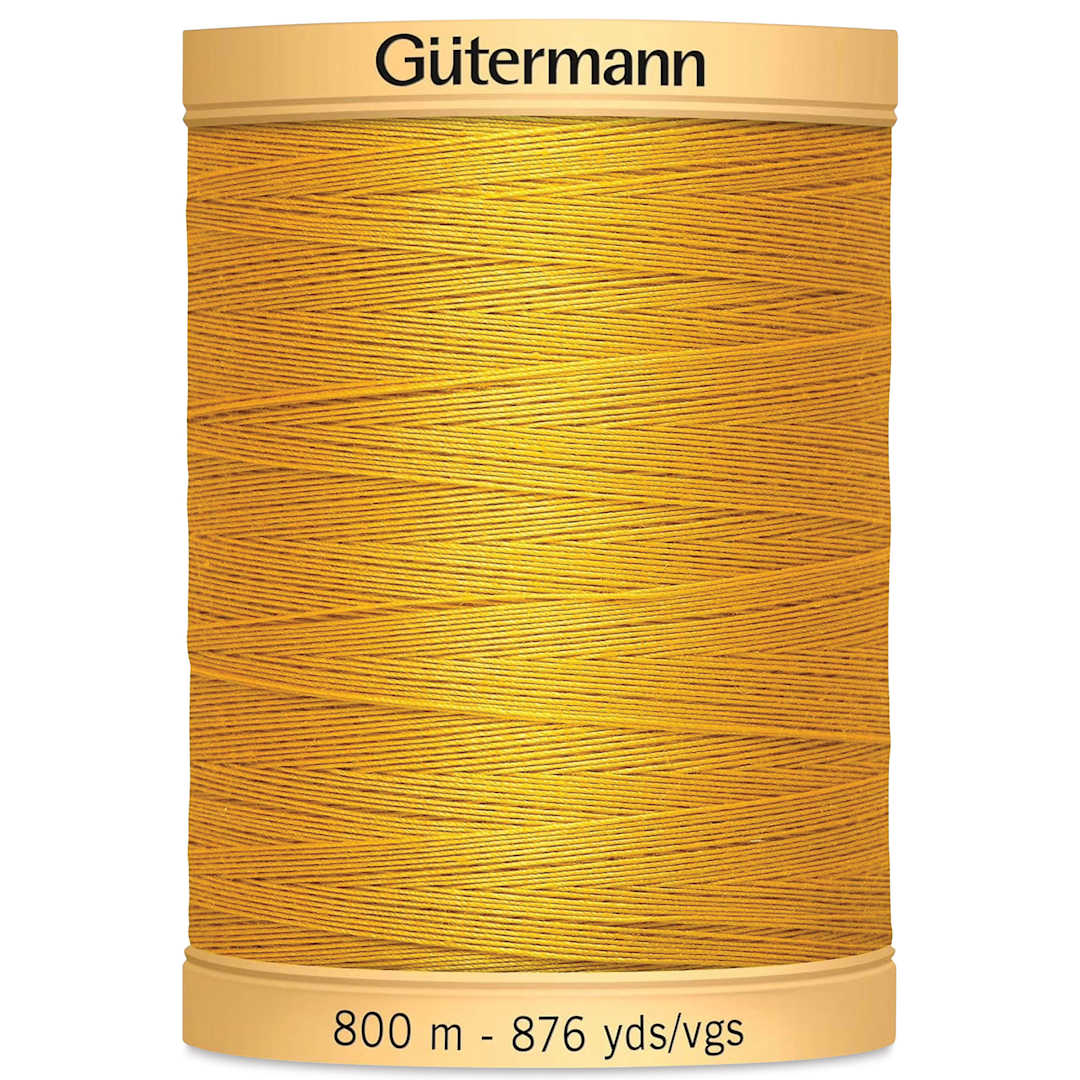 Open in modal - Gutermann Natural Cotton 50 Sewing Thread - Gold, 876 yd Spool