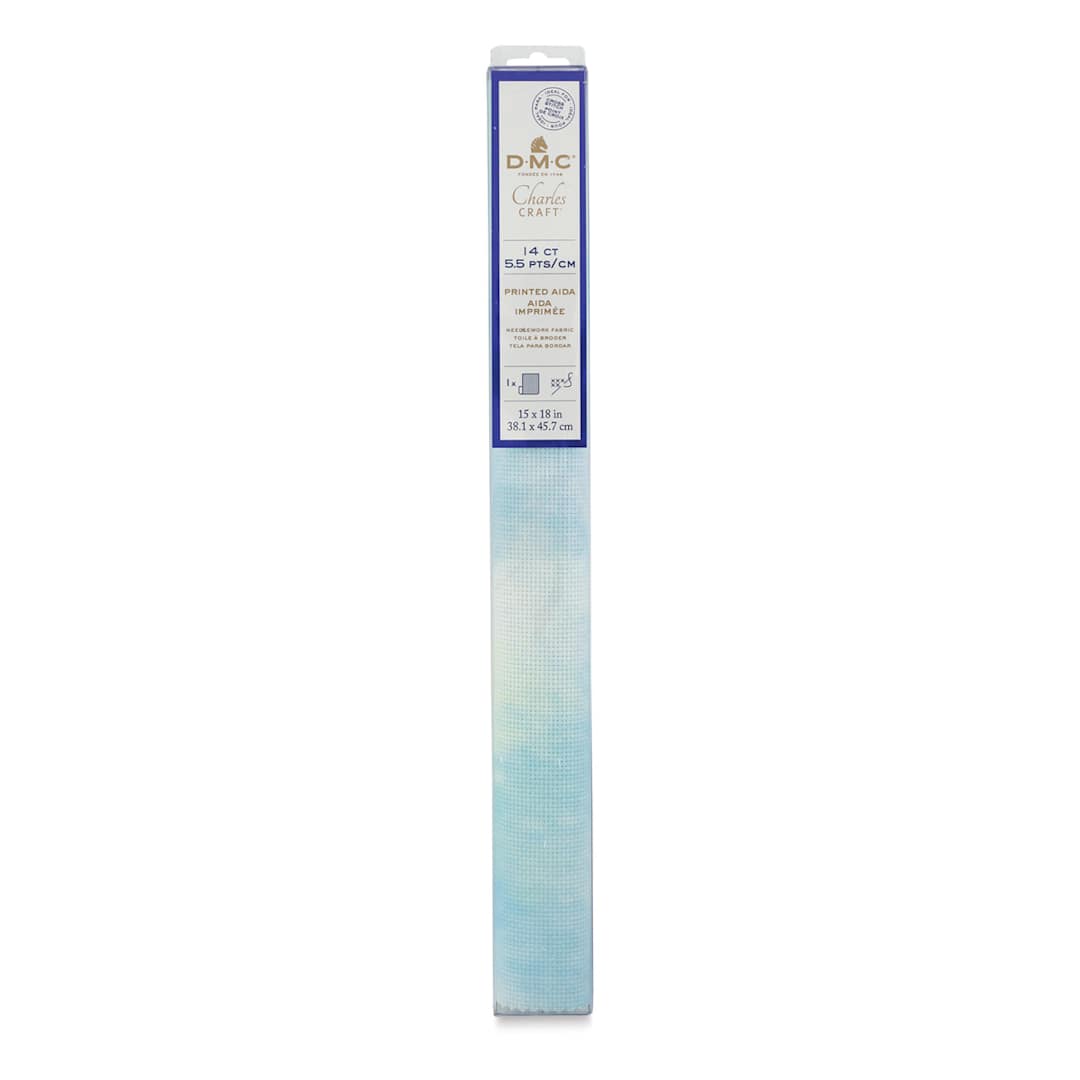 Open in modal - DMC Charles Craft Aida Fabric - Morning Dew, 15" x 18" (Front of packaging)