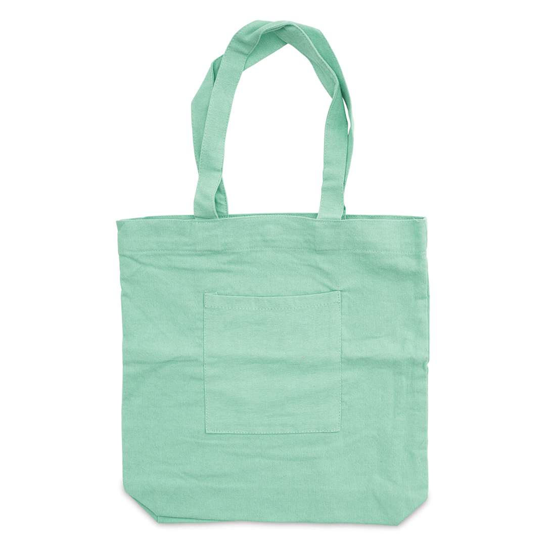 Open in modal - Harvest Import Washed Canvas Tote Bag - Green, Front Pocket