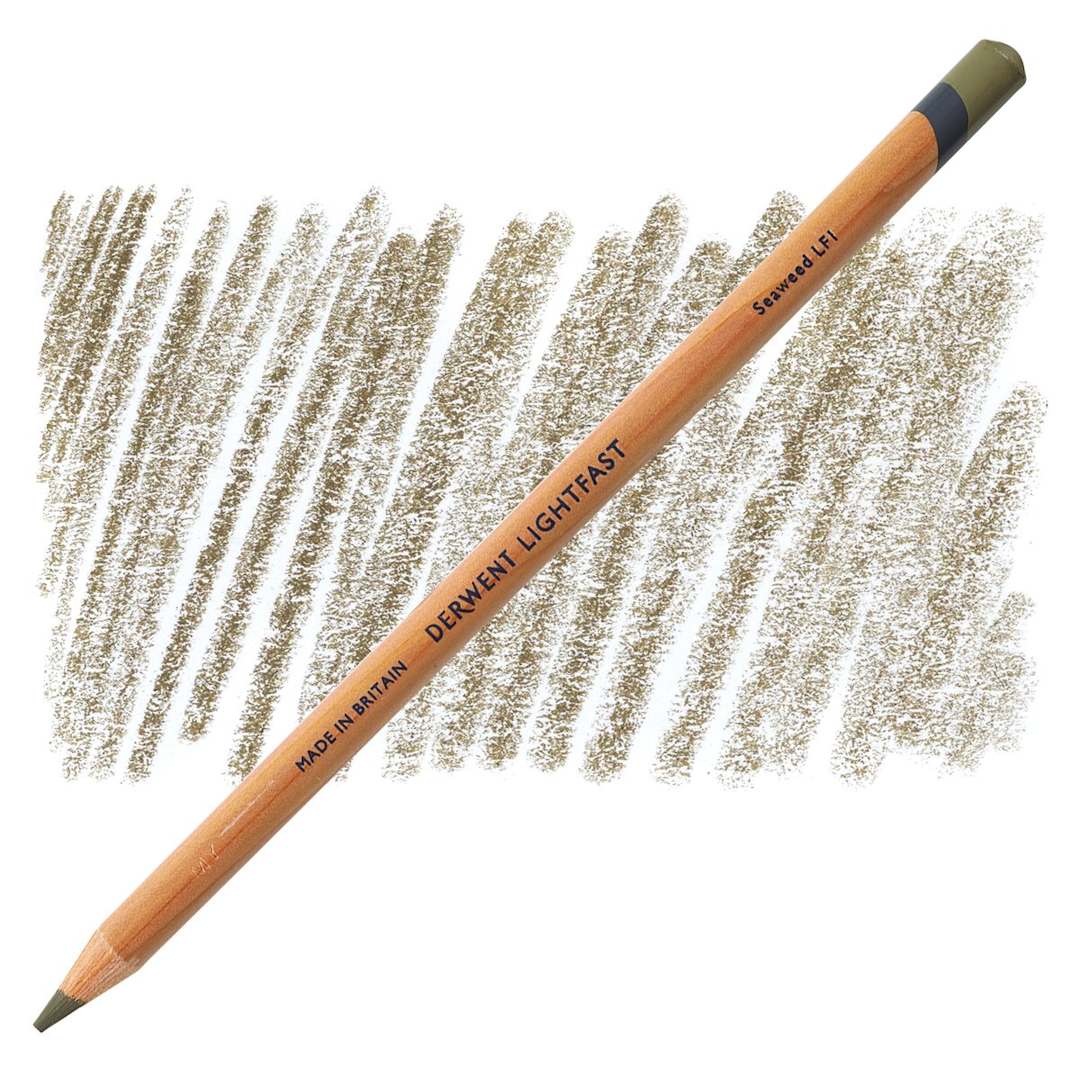 Open in modal - Derwent Lightfast Colored Pencil - Seaweed pencil and swatch
