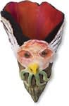 Open in modal - clay wall pocket bird mask