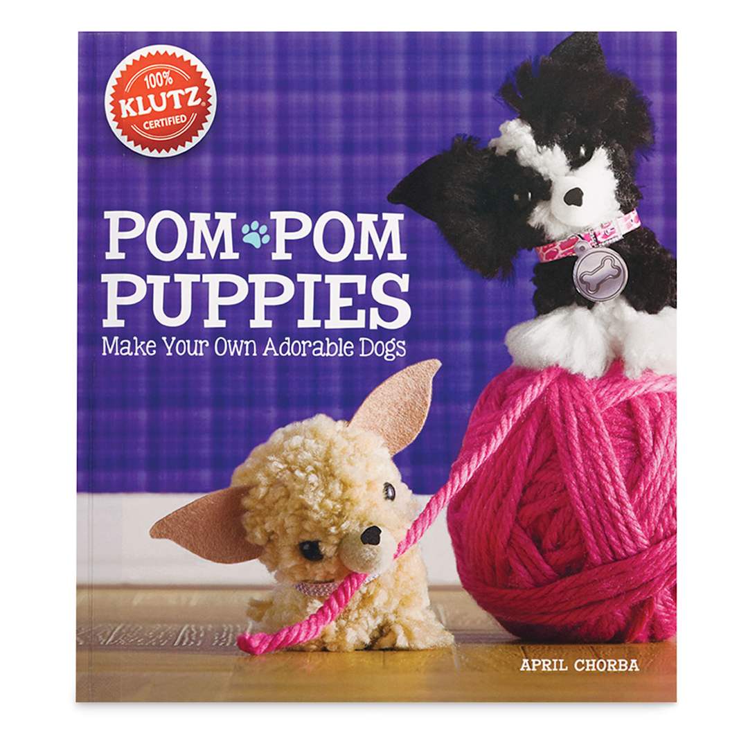 Open in modal - Klutz Pom-Pom Puppies - Front view of cover of Pom-Pom Puppies Kit