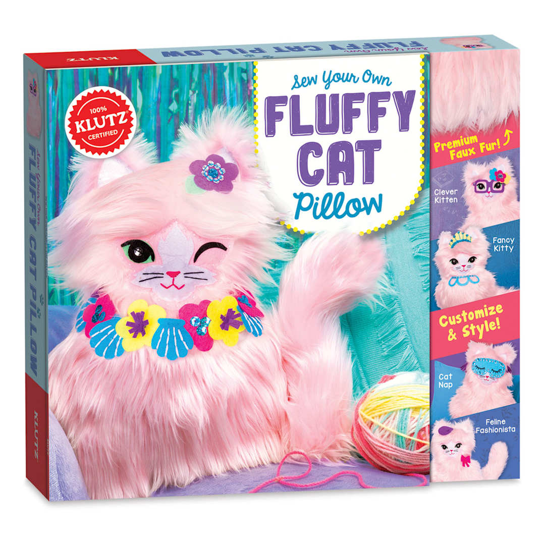 Open in modal - Klutz Sew Your Own Fluffy Cat Pillow
