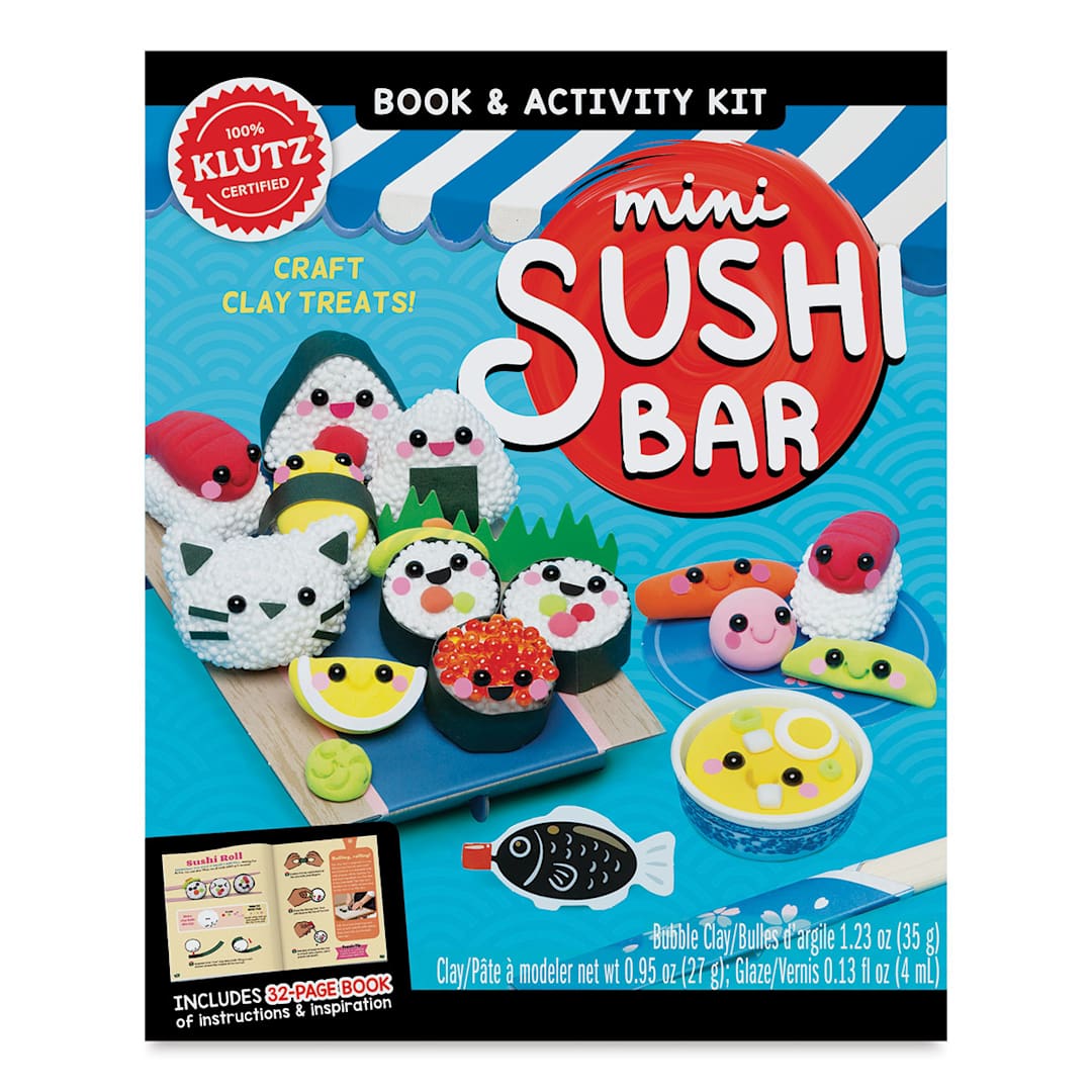 Open in modal - Klutz Mini Sushi Bar Kit (front of packaging)