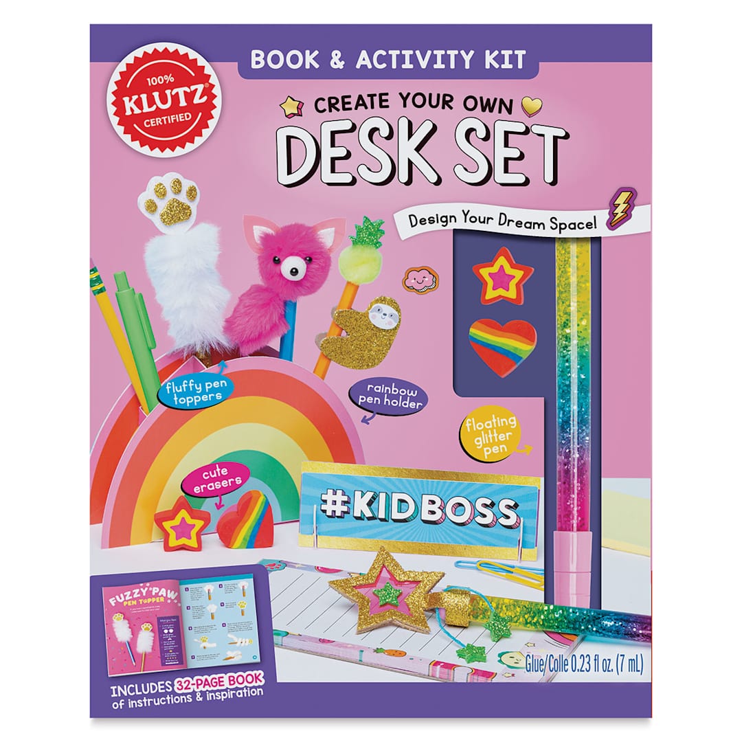Open in modal - Klutz Create Your Own Desk Set (front of packaging)