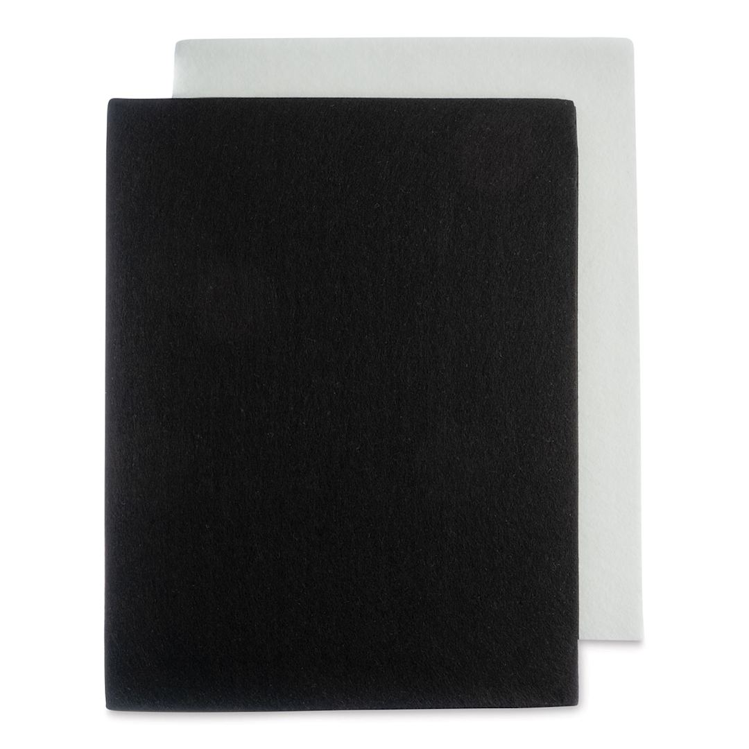 Open in modal - John Bead GoodFelt Beading Foundation - Top view of Black and White Foundation sheets
