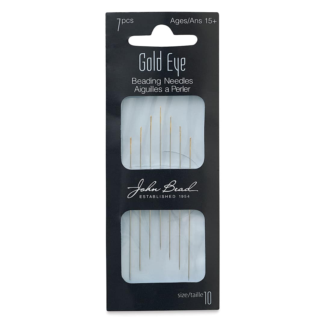 Open in modal - Beading Needles - Front of package of Size 10 Needles