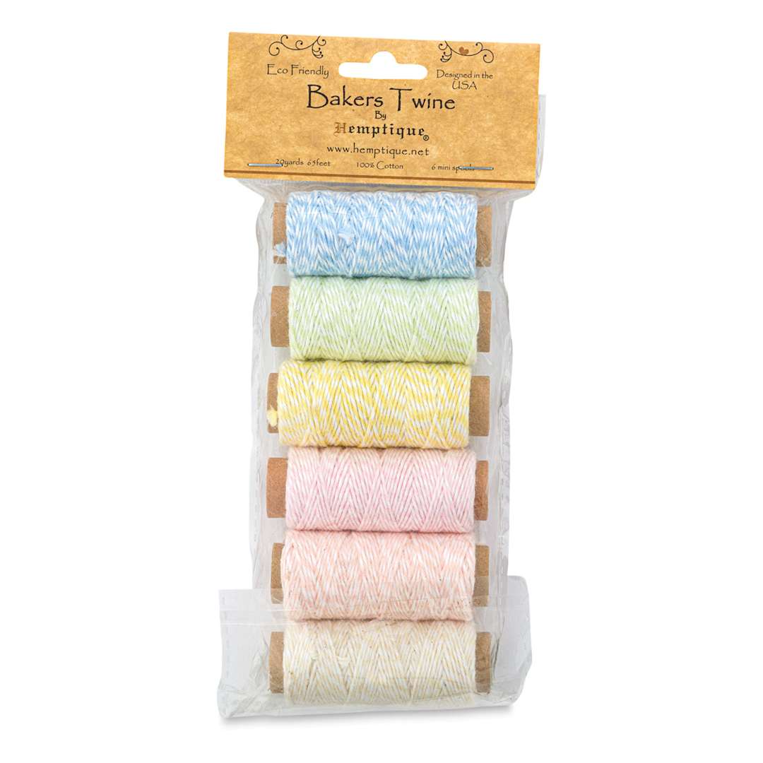 Open in modal - Hemptique Bakers Twine - Creamy Pastel, Pkg of 6 (In packaging)