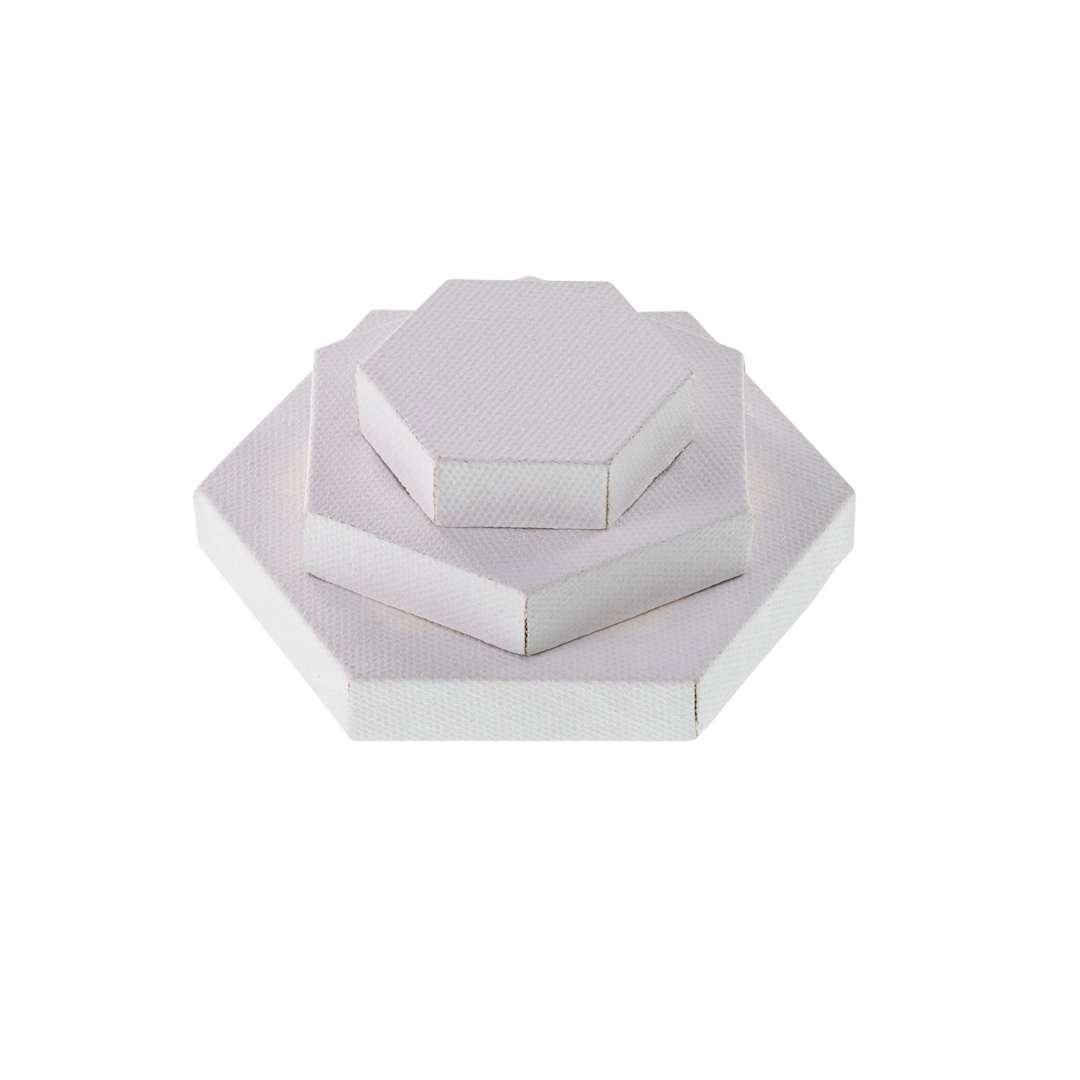 Open in modal - Hello, Artist! Mini Hexagon Canvas, Set of 3 