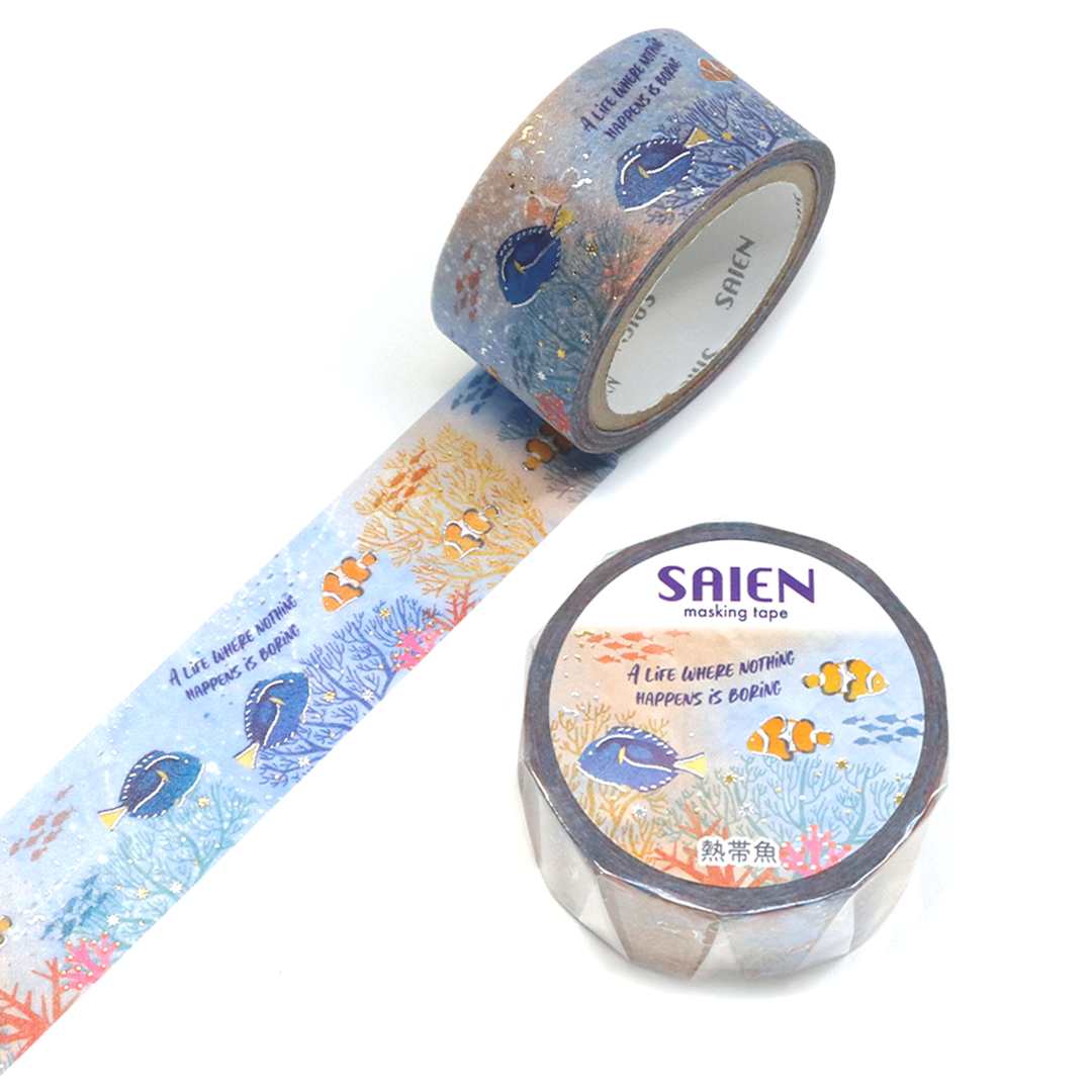 Open in modal - Saien Masking Tape, Tropical Fish