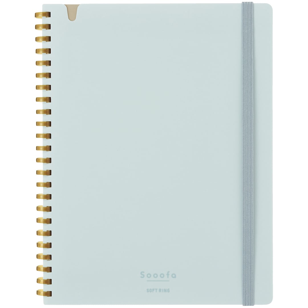 Open in modal - KOKUYO A5 Notebook, 80 Sheets, Light Blue, Grid