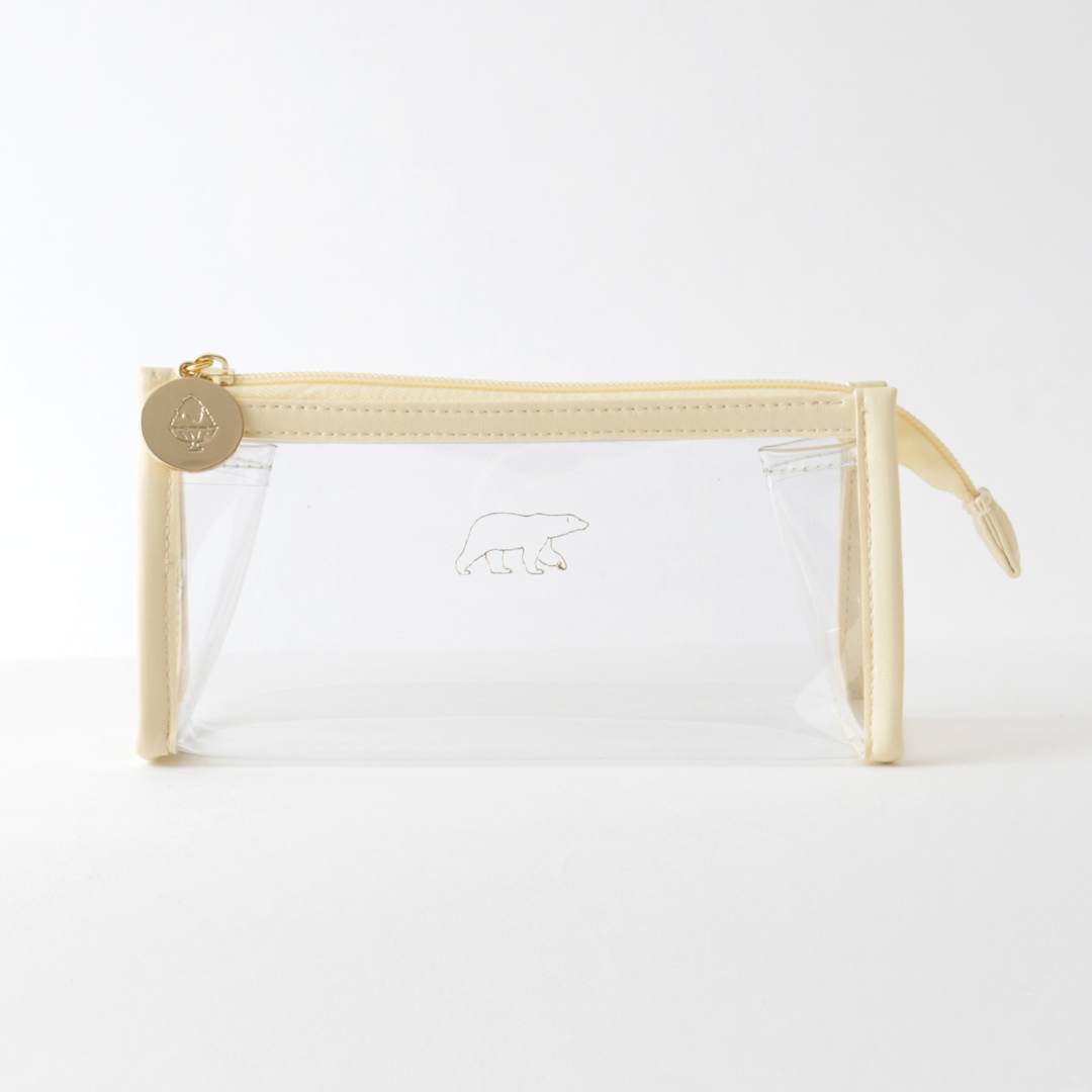 Open in modal - Green Flash Animal Series Clear Pen Pouch, Polar Bear