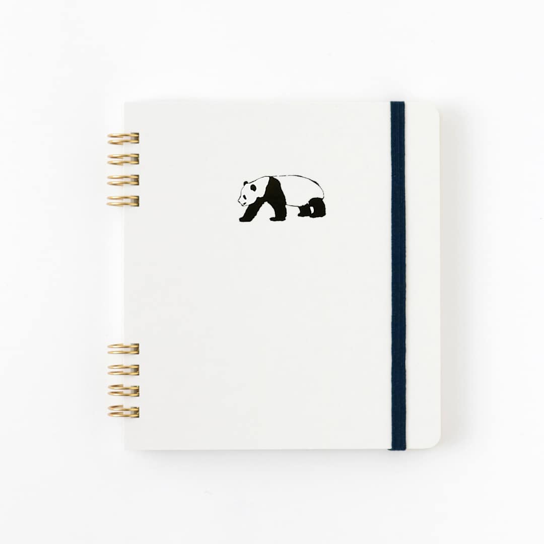 Open in modal - Green Flash Animal Spiral Notepad, Panda