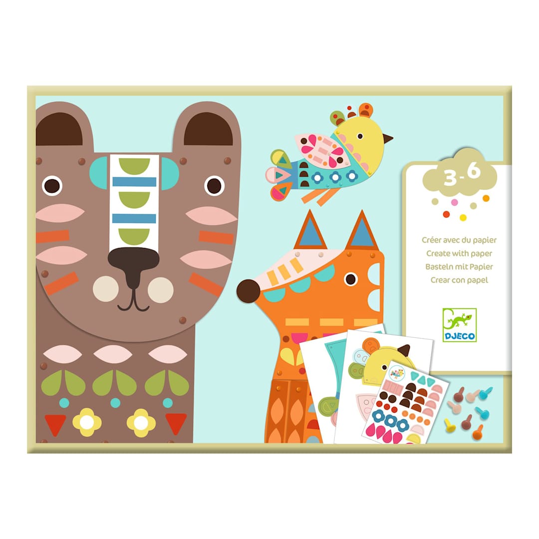 Open in modal - Djeco Giant Animal Sticker Kit