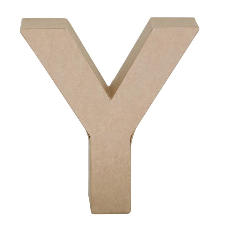 Open in modal - Paper Mache Letters & Numbers, Y