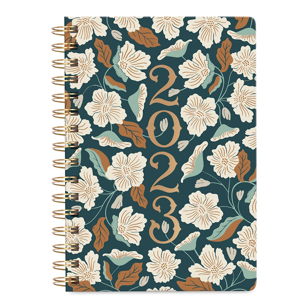 Open in modal - Fringe Studio 2023 Spiralbound Planner, Iris (Front cover)
