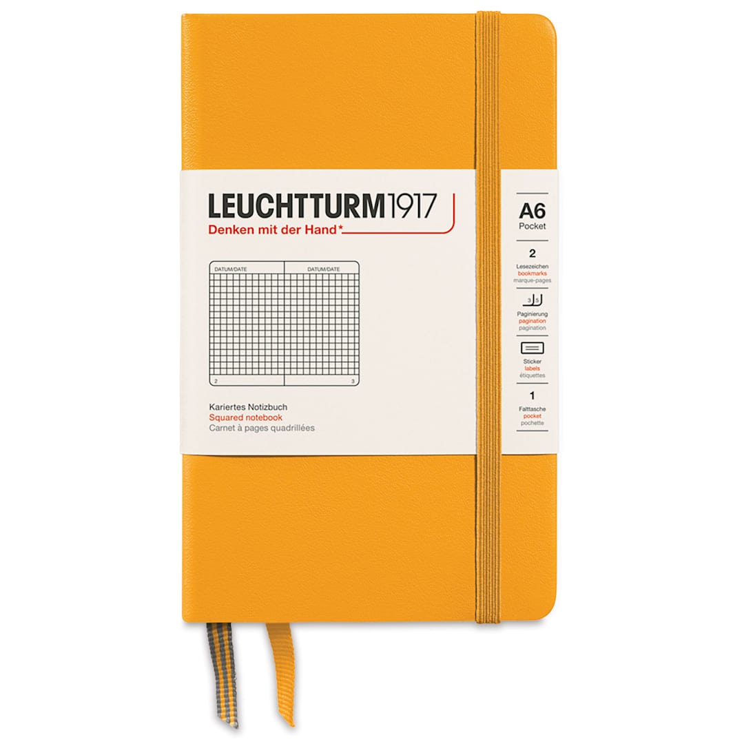 Open in modal - Leuchtturm1917 Squared Hardbound Notebook - Rising Sun, 3-1/2" x 6"