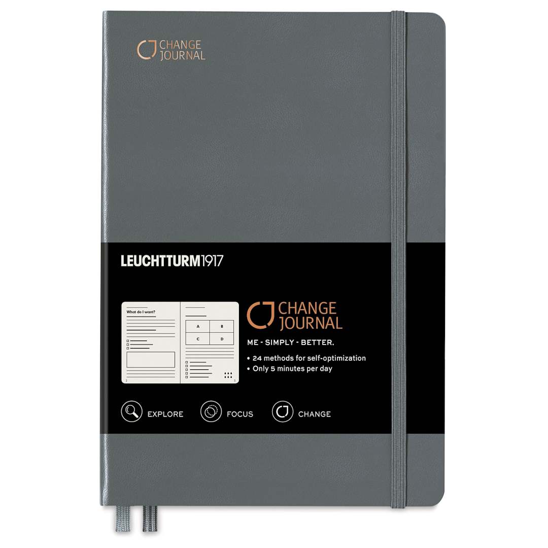 Open in modal - Leuchtturm1917 Change Journal - Anthracite, 5-3/4" x 8-1/4"