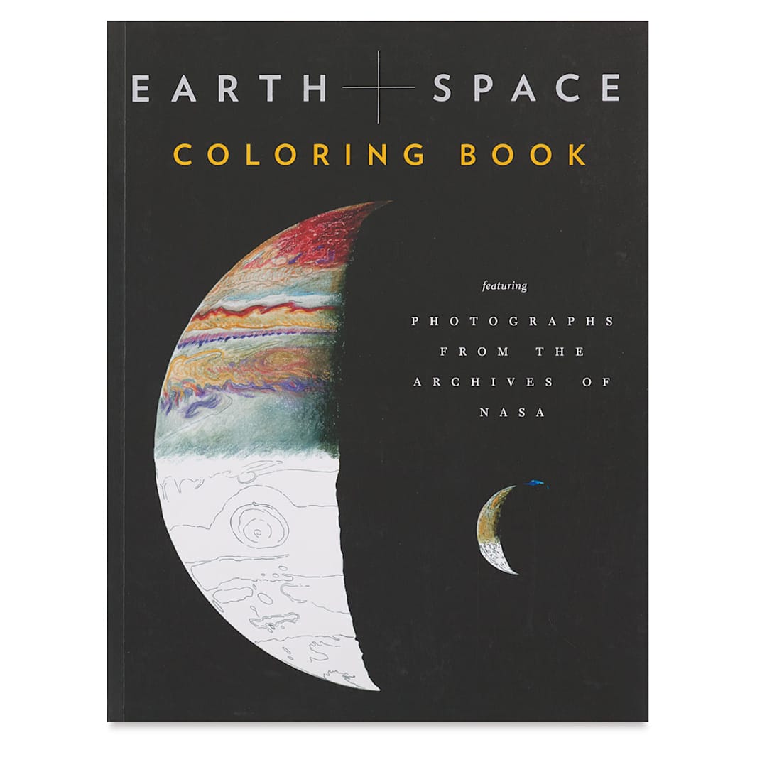 Open in modal - Earth and Space Coloring Book - Front cover of Book