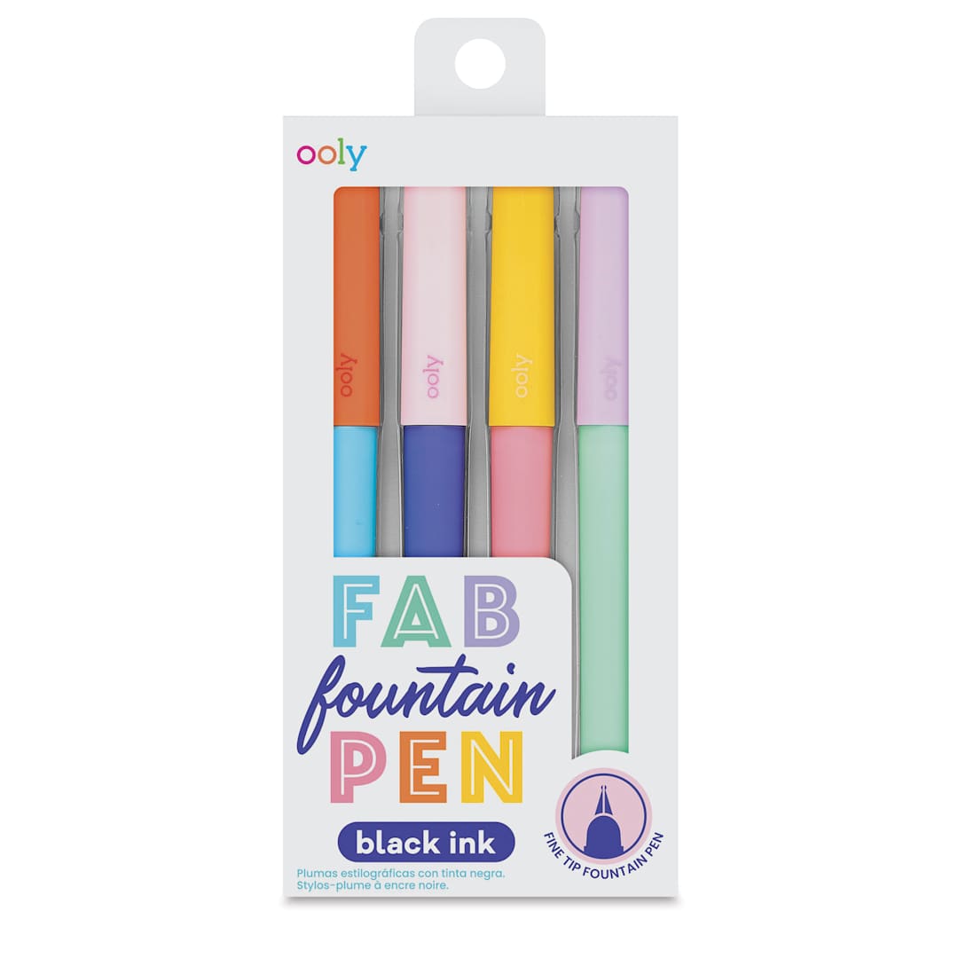 Open in modal - Ooly Fab Fountain Pen Set, front of packaging