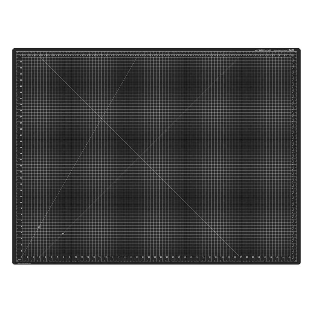 Open in modal - Art Alternatives Self-Healing Cutting Mat - Green and Black, 36" x 48"