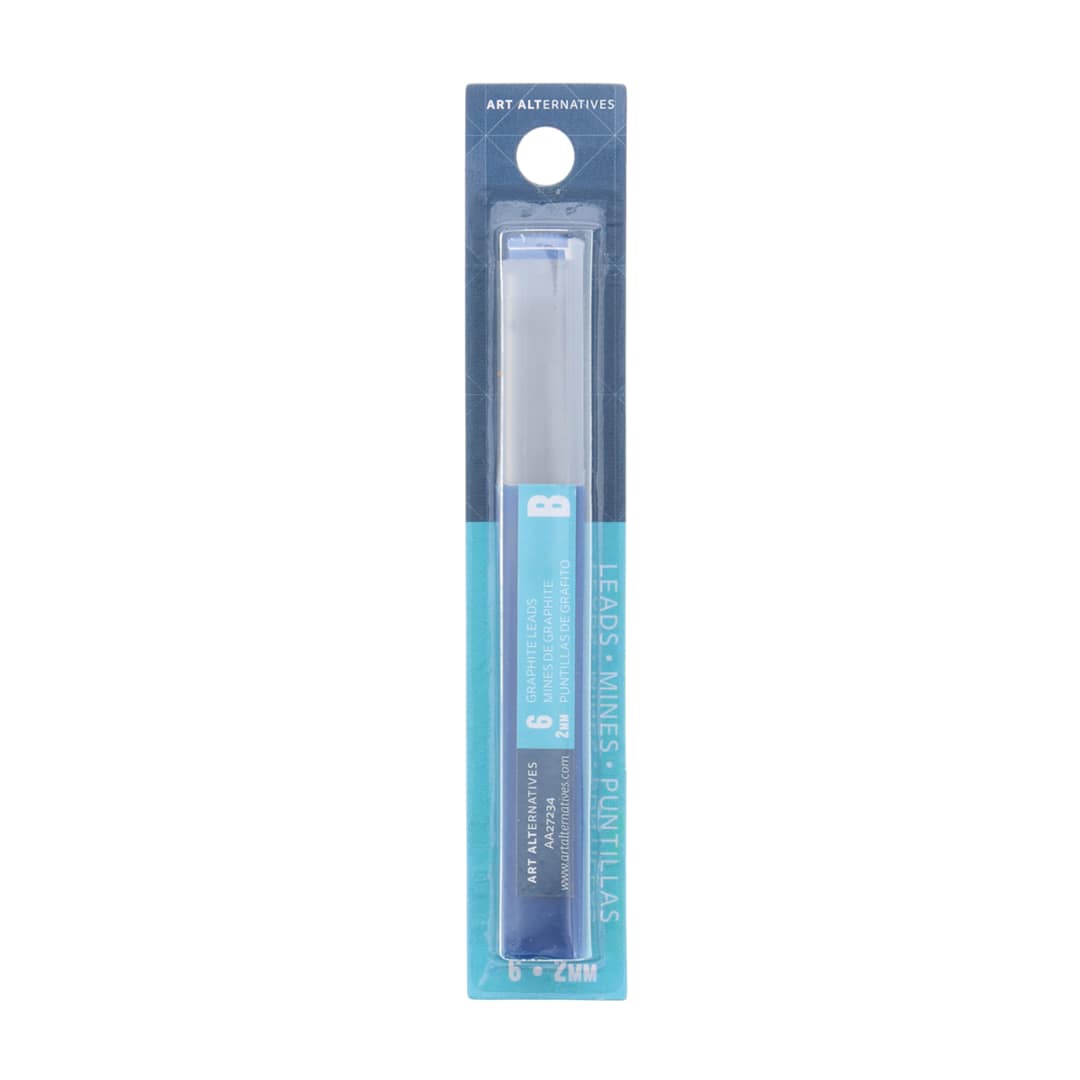 Open in modal - Art Alternatives Graphite Lead Refill - Pkg of 6, B, 2 mm
