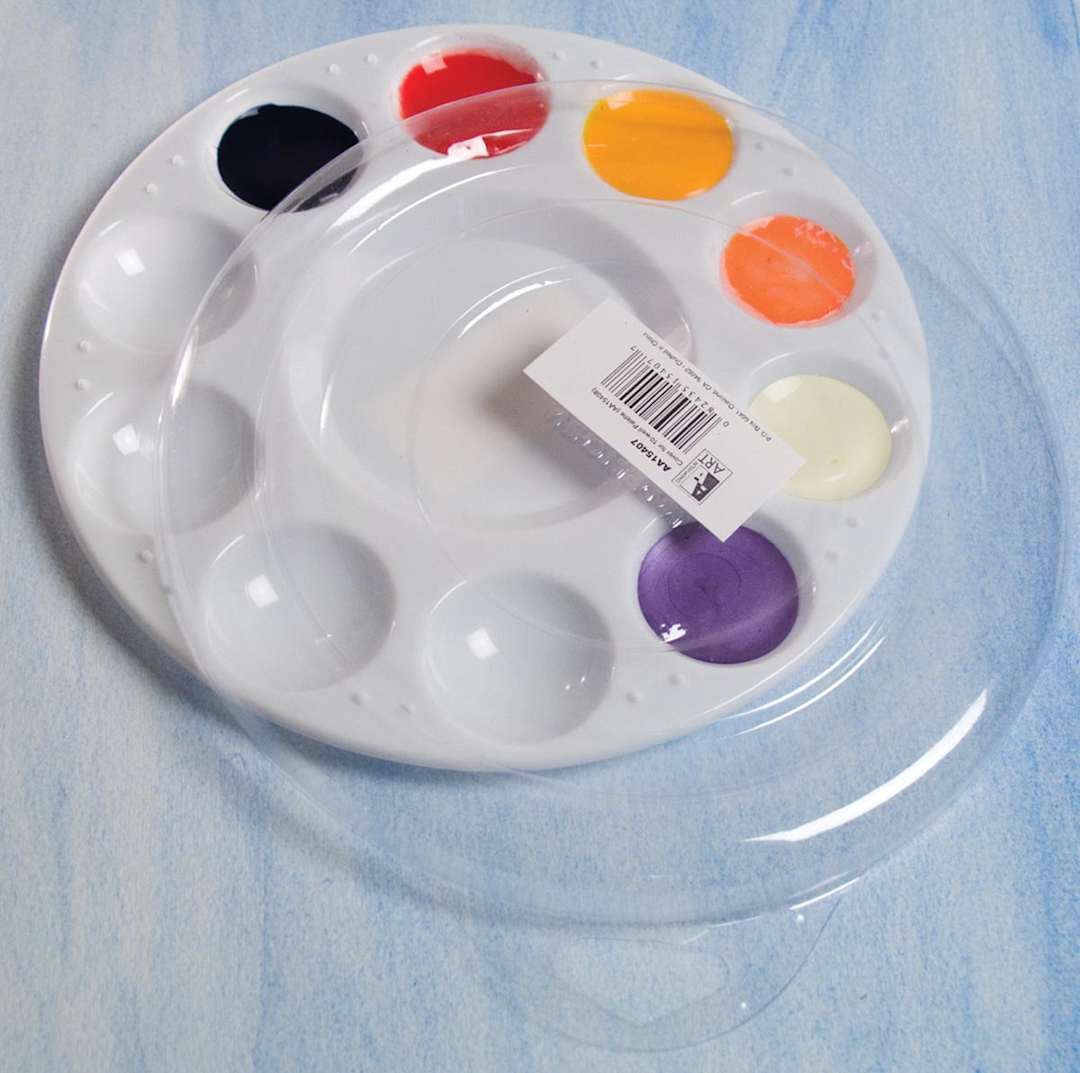 Open in modal - Art Alternatives 10-Well Round Palette and Lid (sold separately)