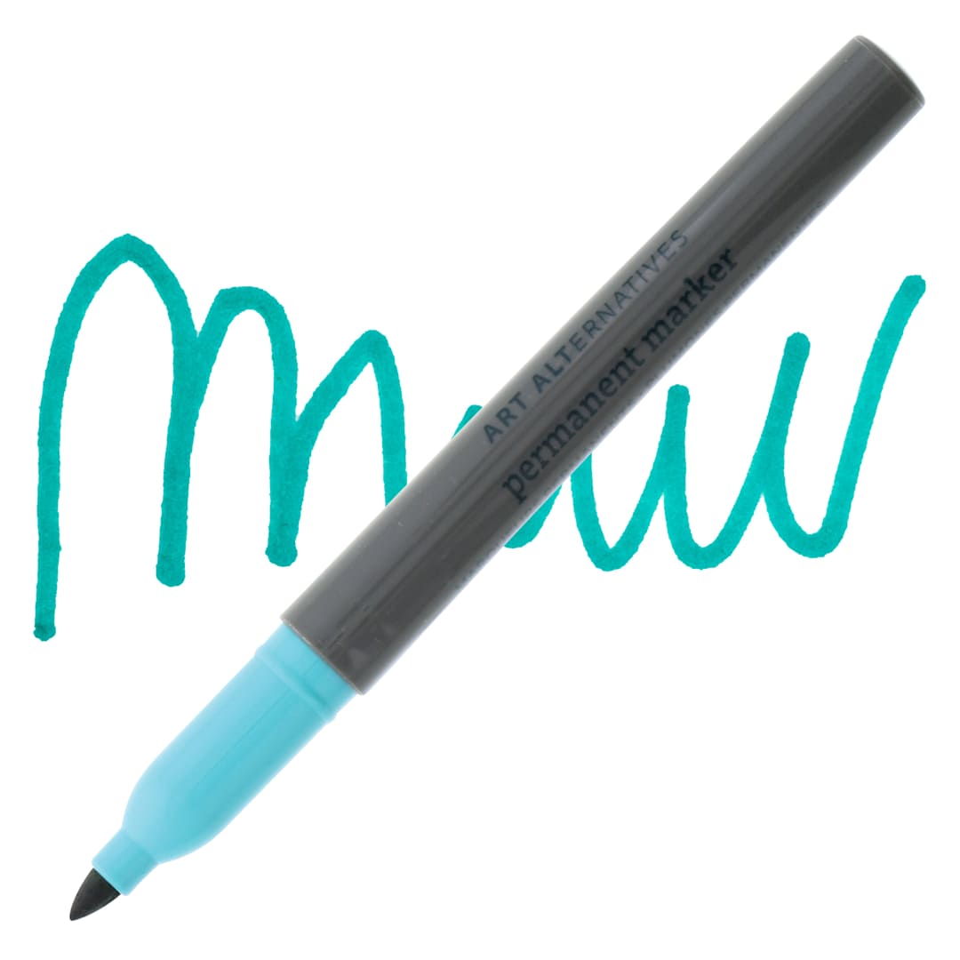 Open in modal - Art Alternatives Permanent Fine Marker - Aqua Marker and Swatch