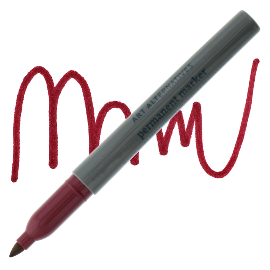 Open in modal - Art Alternatives Permanent Fine Marker - Brick Marker and Swatch