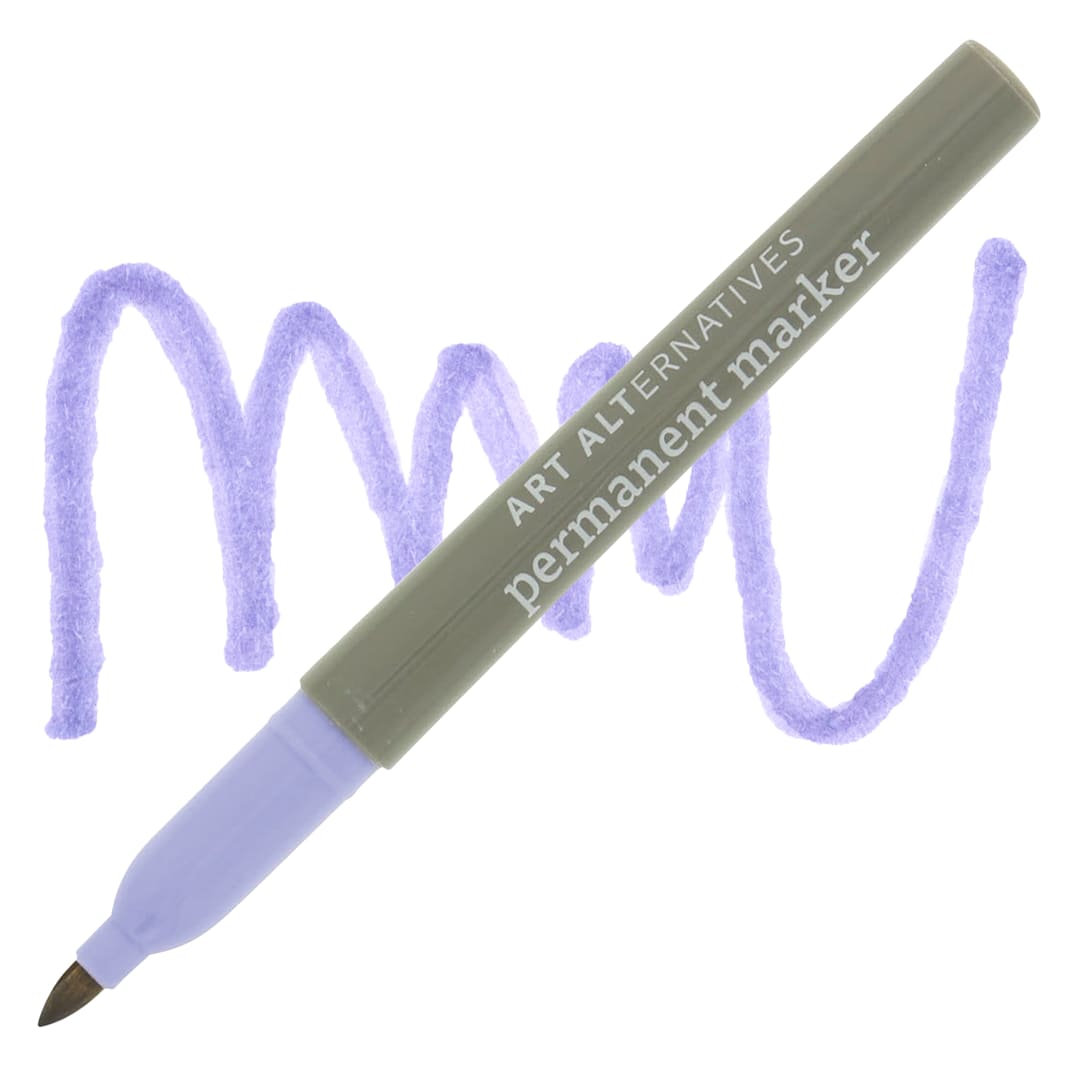 Open in modal - Art Alternatives Permanent Fine Marker - Lilac Marker and Swatch