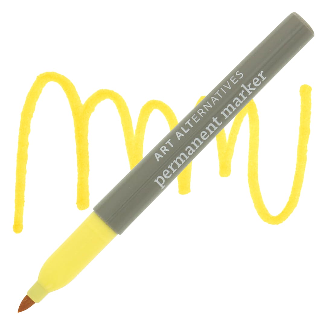 Open in modal - Art Alternatives Permanent Marker - Yellow Marker and Swatch