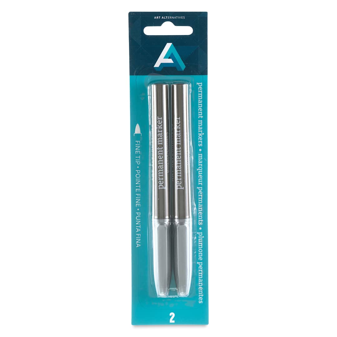 Open in modal - Permanent Marker Set Silver - Fine Tip, 2/Pkg.