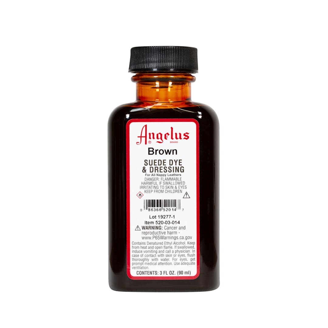 Open in modal - Angelus Suede Dyes Brown - 3 oz. Dauber Bottle