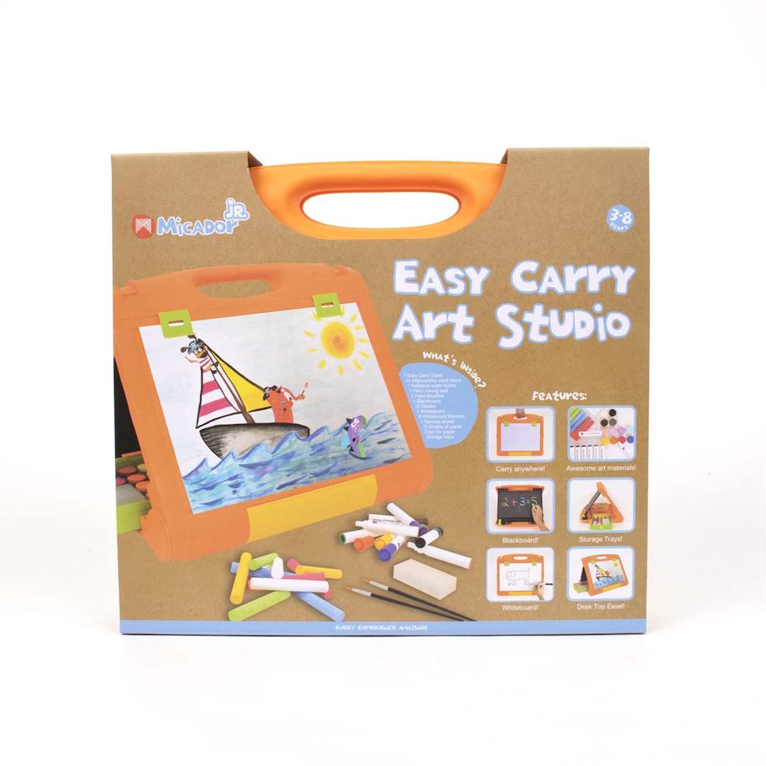 Open in modal - Micador Jr. Easy Carry Art Studio, front of packaging