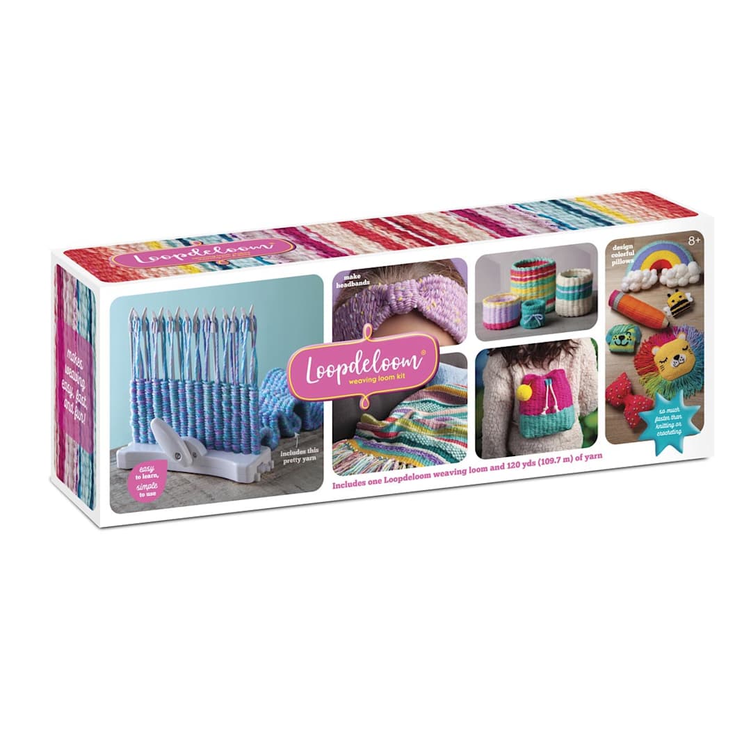Open in modal - Loopdeloom Weaving Loom Kit, front of box