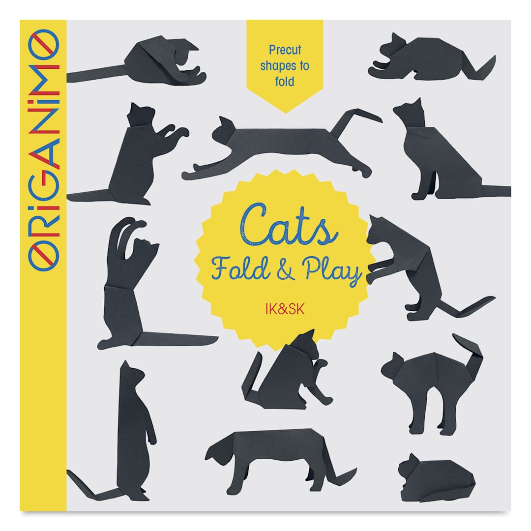 Open in modal - Origanimo Cats: Fold and Play Activity Book, front cover