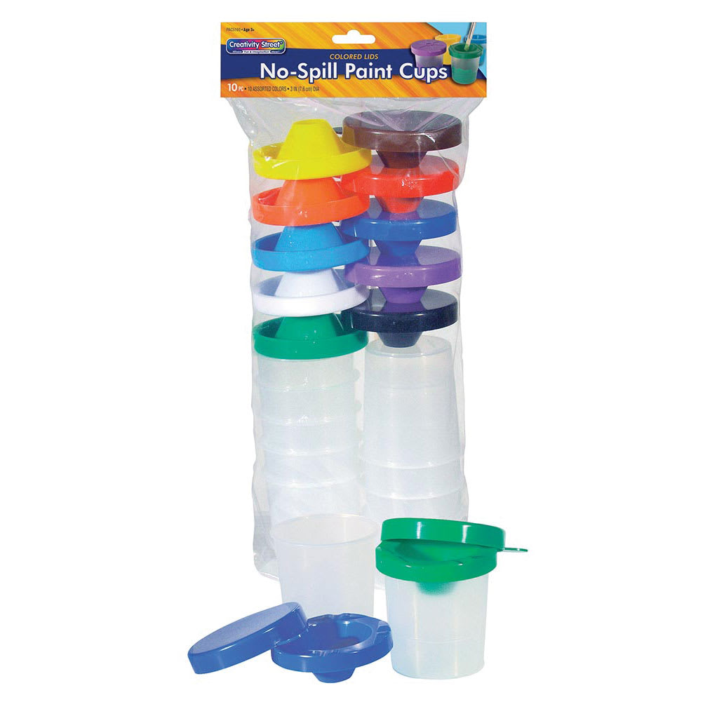 Open in modal - Creativity Street No-Spill Paint Cups - Pkg of 10