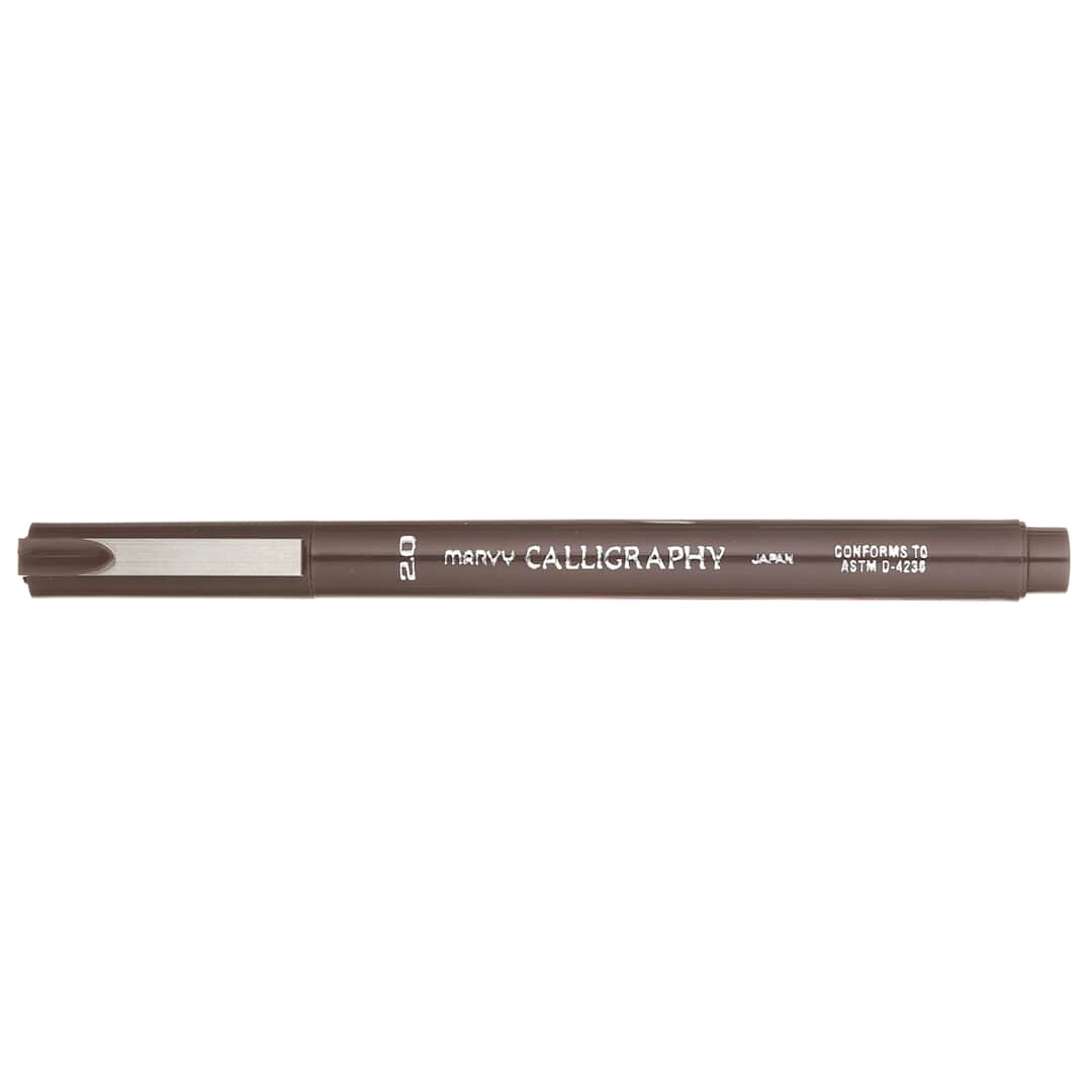 Open in modal - Marvy Calligraphy Pen Sepia