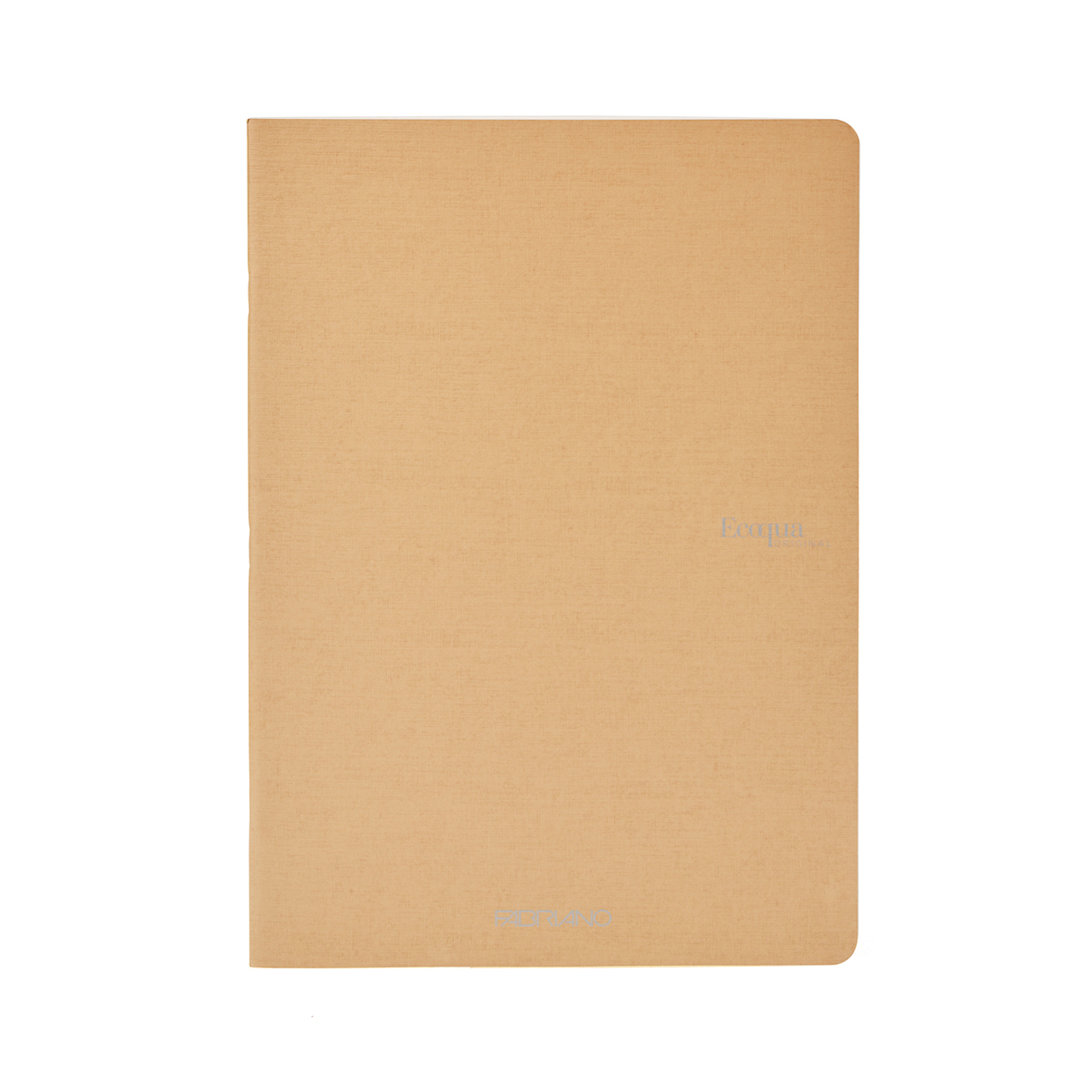 Open in modal - Fabriano Ecoqua Original Staple-Bound Notebook, 5.8 in x 8.3 in, A5, Graph, 40 Sheets, Beige